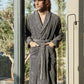 Cotton Bathrobe - Stone