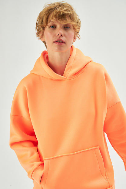 MUNI MUNI -  Oversize Neon Hoodie - orange