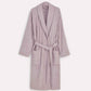 Ribbed Cotton Bathrobe - Dark Purple