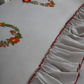 Embroidered Duvet Cover Set - Beige