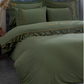 Embroidered Duvet Cover Set - Green