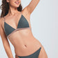 Shimmer Padded Bikini Set Grey