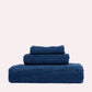 Willow Cotton Towel Set - Navy Blue (3 Towels)