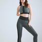 Seamless Legging Bustier Set - Green