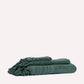 Ribbed Soft Cotton Towel Set - Green (3 Towels)