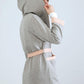 Dressing Gown - Grey & Pink