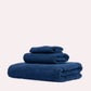 Willow Cotton Towel Set - Navy Blue (3 Towels)