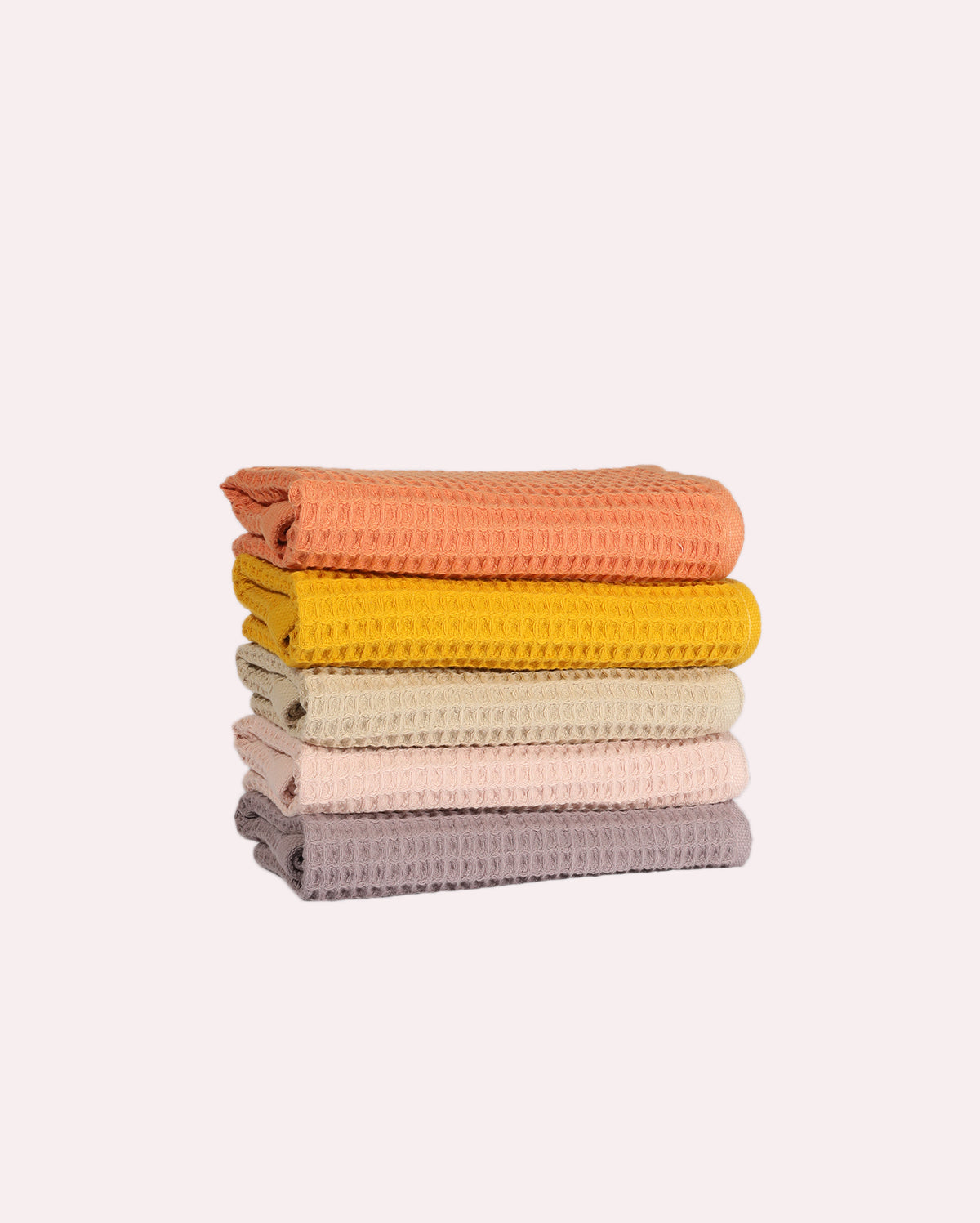 Cotton Waffle Towel Set (5 Towels)