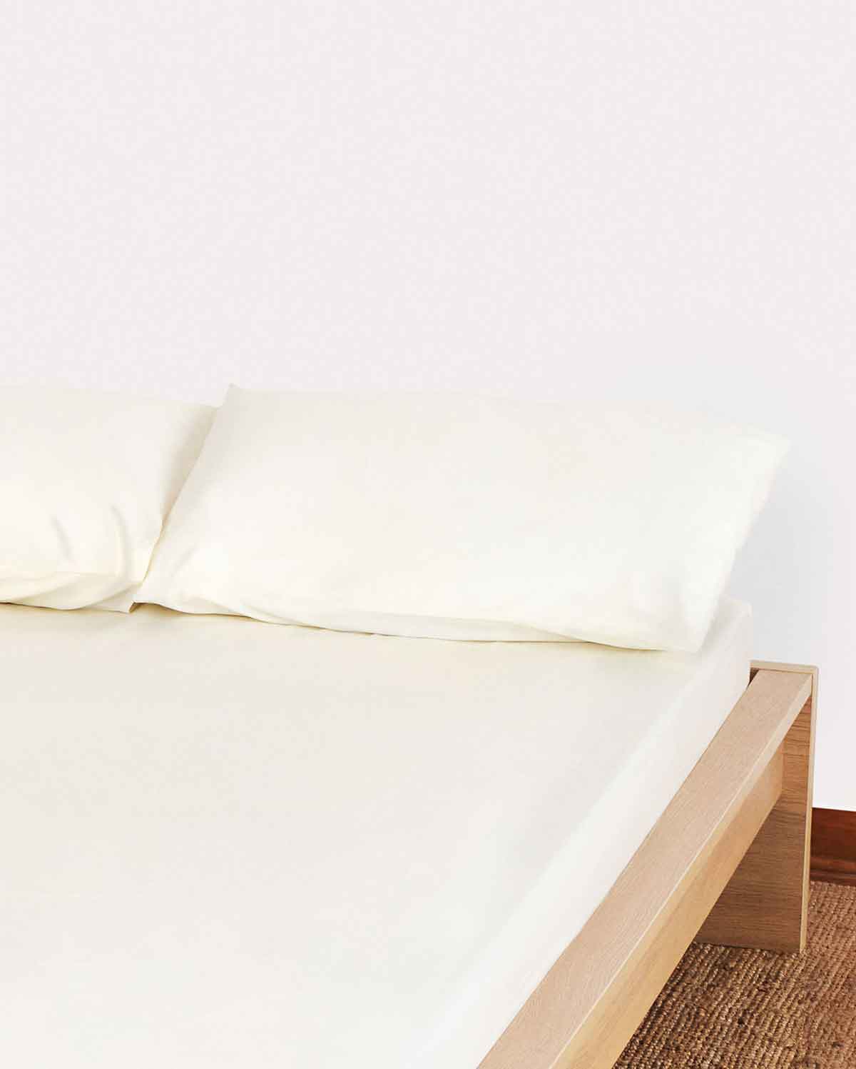 Lavish Sateen Pillowcase 2pcs - Cream