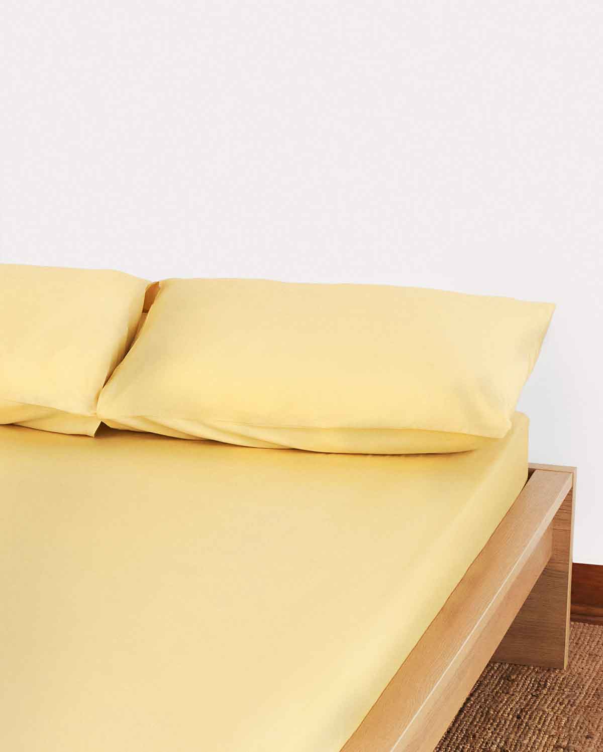 Lavish Sateen Fitted Sheet - Gold