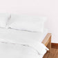 Sateen Stripe - Core Bedding Set - White