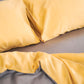 Reversible Sateen Duvet Cover - Gold & Dove Grey
