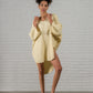Cocoon Cotton Poncho-Yellow
