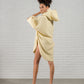 Cocoon Cotton Poncho-Yellow