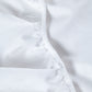 Classic Percale - Core Bedding Set - White with Anthracite Piped Edge