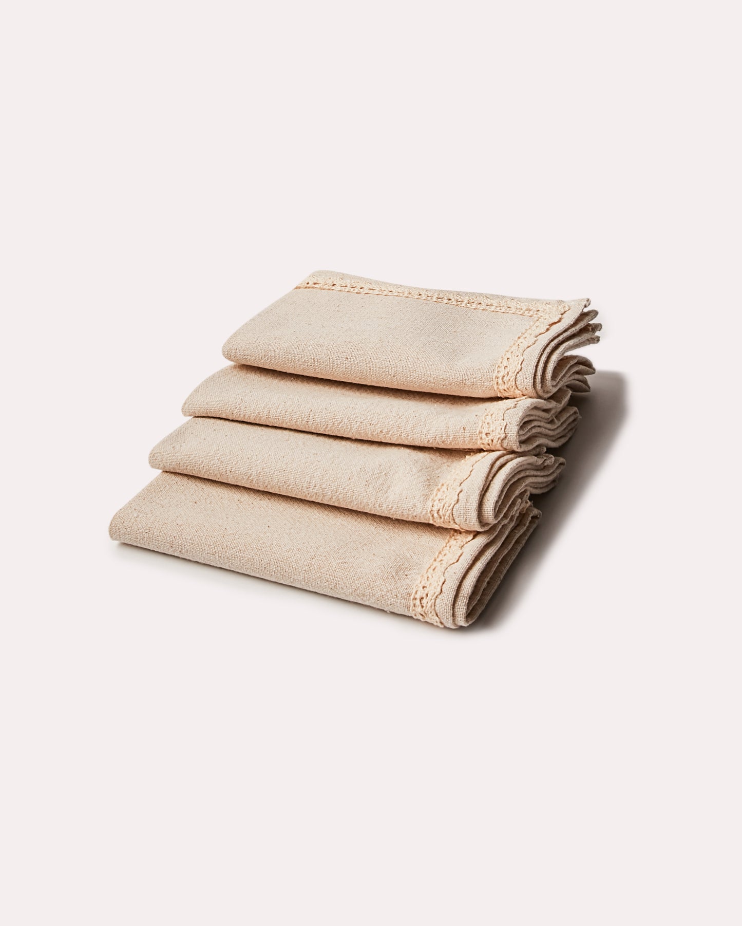 Lace Linen Service Napkin - Natural - Ocoza