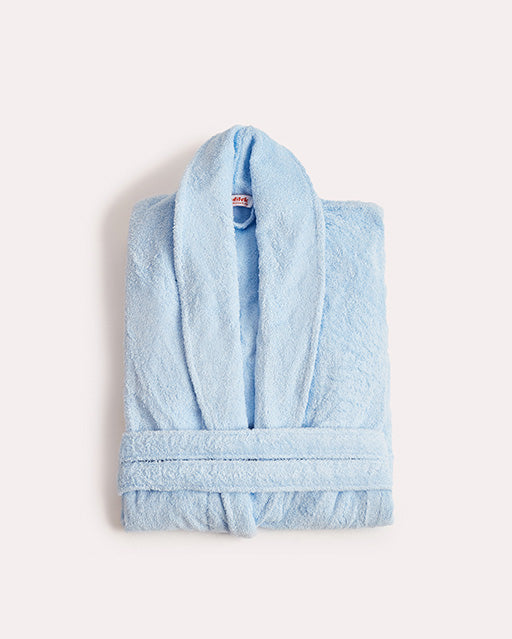 Spa Cotton Bathrobe - Blue - Ocoza