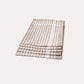 Checked Cotton Tea Towel 6 pcs - Brown - Ocoza
