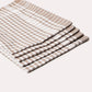 Checked Cotton Tea Towel 6 pcs - Brown - Ocoza