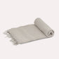 Stone Cotton Throw - Beige