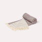 Cotton Monochrome Peshtemal Towel - Wine