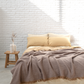 Cocoon Muslin Cotton Blanket- Bison & Oak Buff