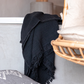 Cocoon Muslin Cotton Throw - Black