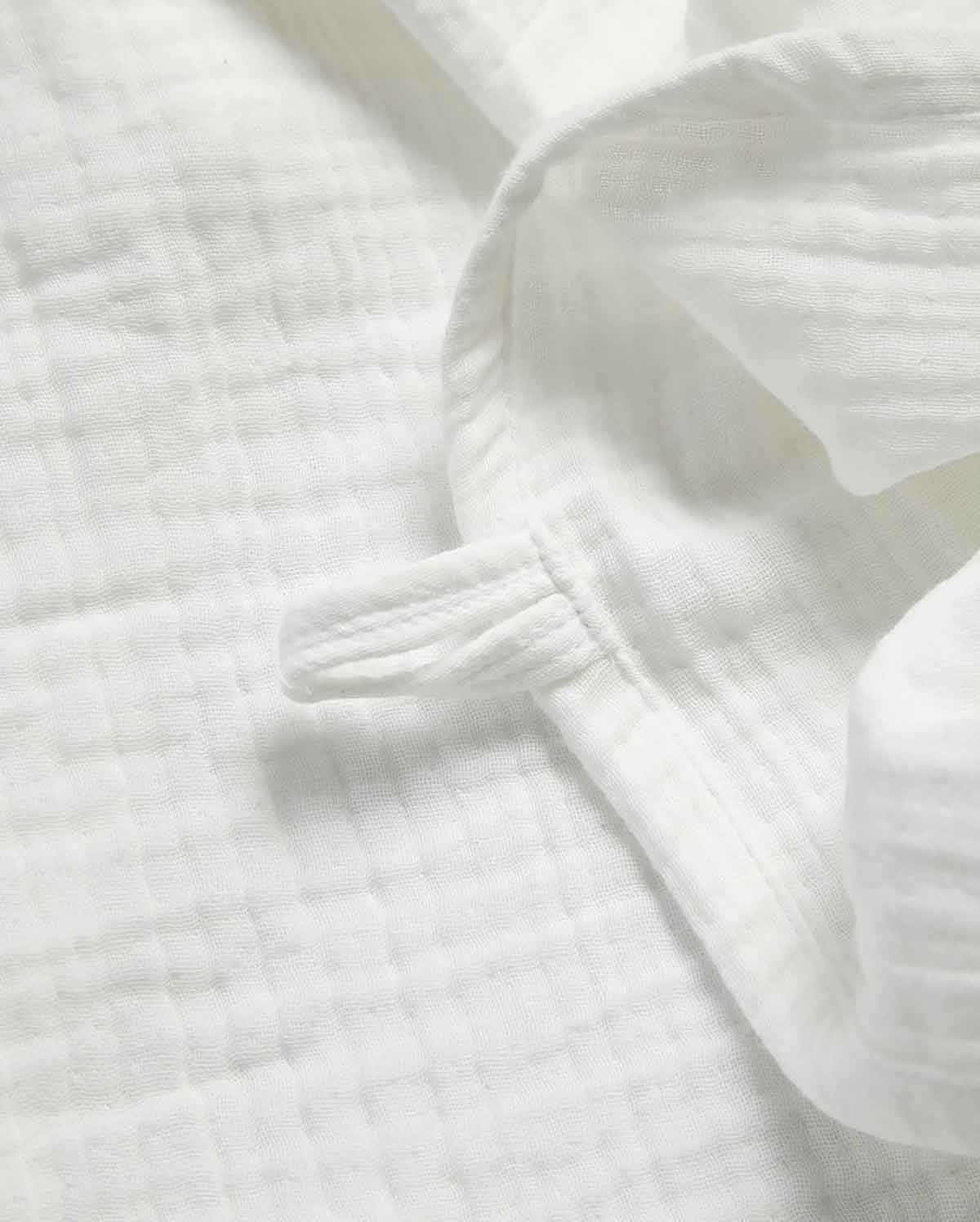 Muslin Cotton Bathrobe - White