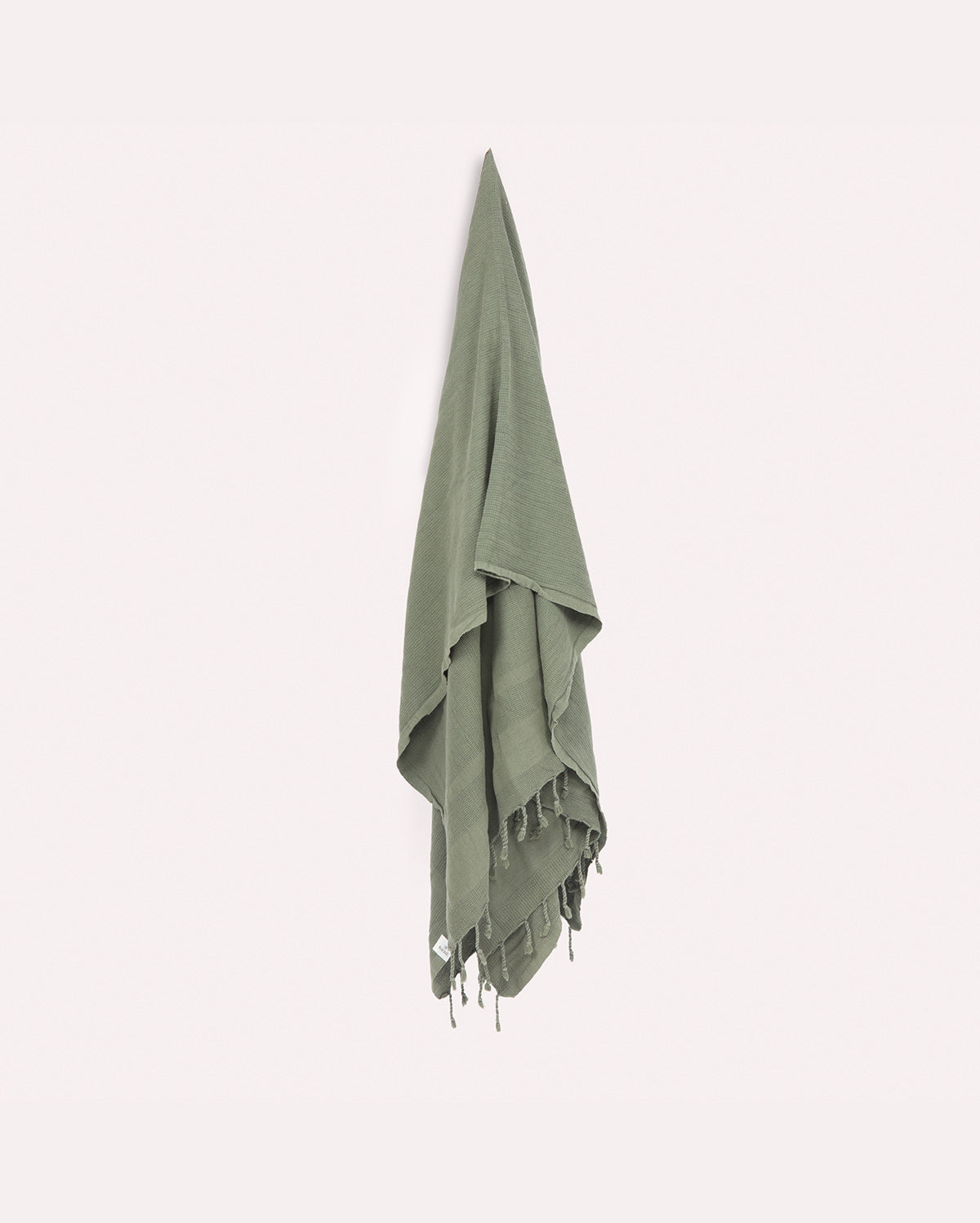 Stone Cotton Throw - Green