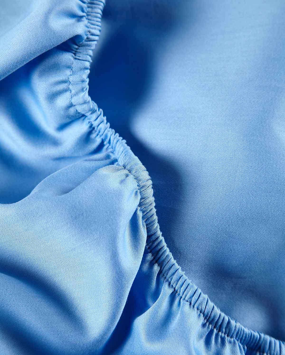 Reversible Percale Bedding Set - Blue & Baby Blue