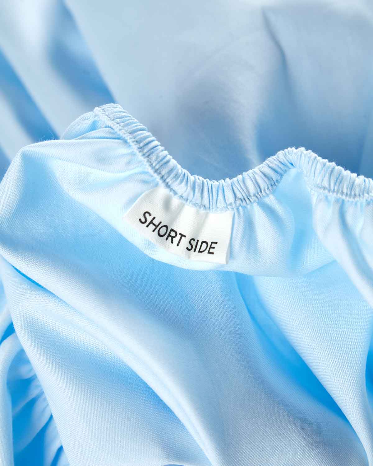 Lavish Sateen Fitted Sheet - Light Blue