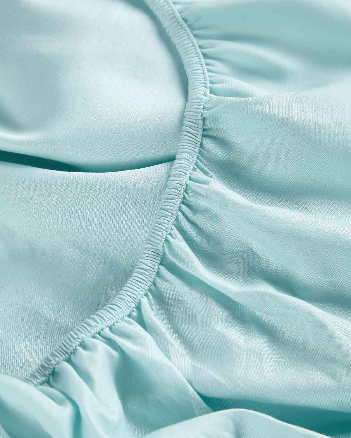 Lavish Sateen - Fitted Sheet Set - Mint