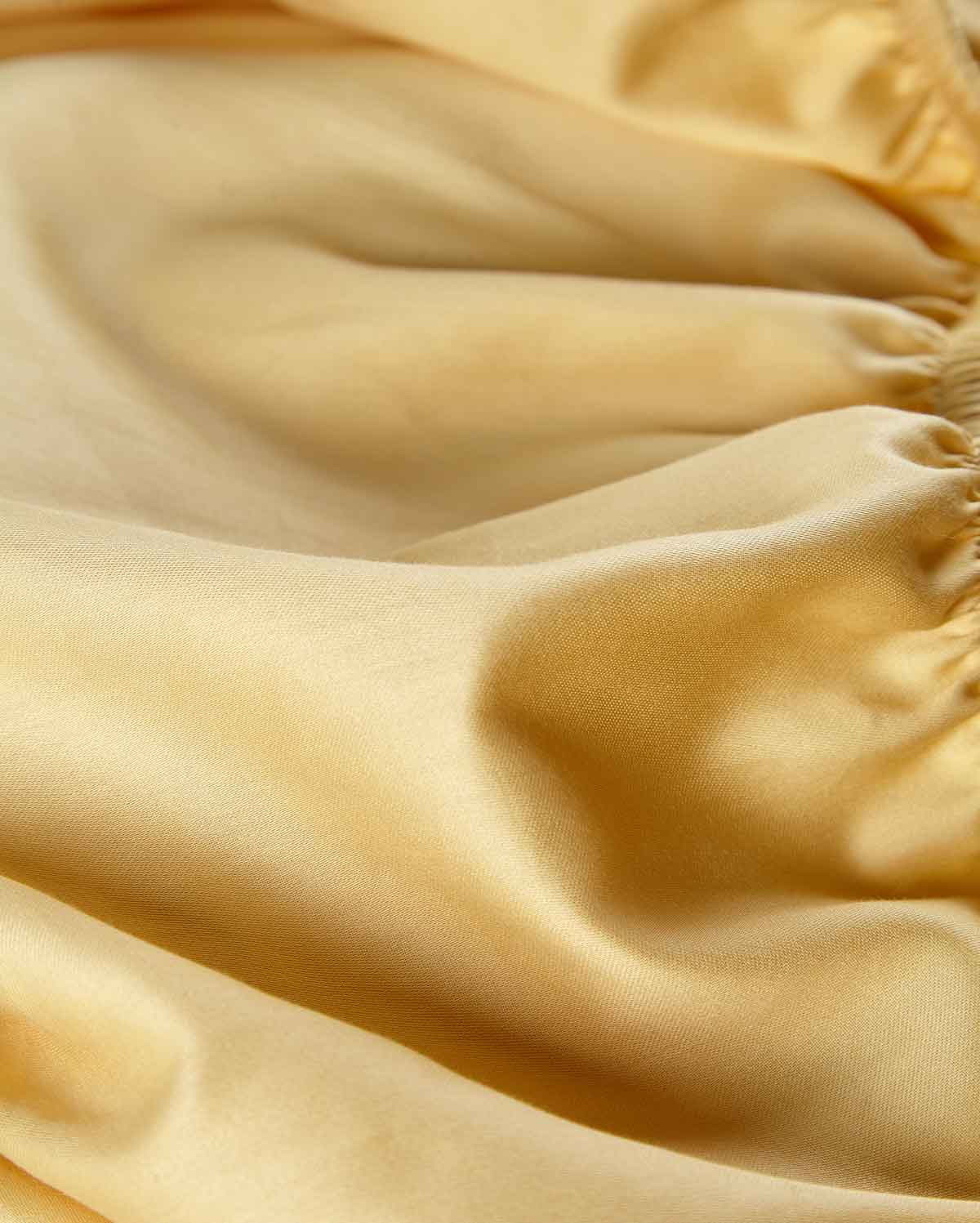 Lavish Sateen Fitted Sheet - Gold