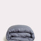 Sateen Stripe - Core Bedding Set (Flat) - Dark Grey