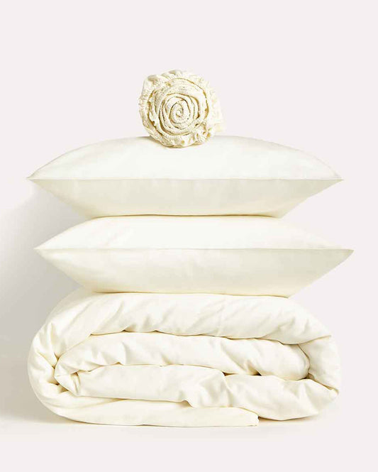 Lavish Sateen - Core Bedding Set - Cream