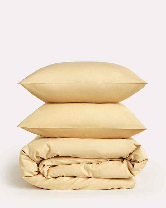 Classic Percale - Duvet Cover Set - Creme Brule