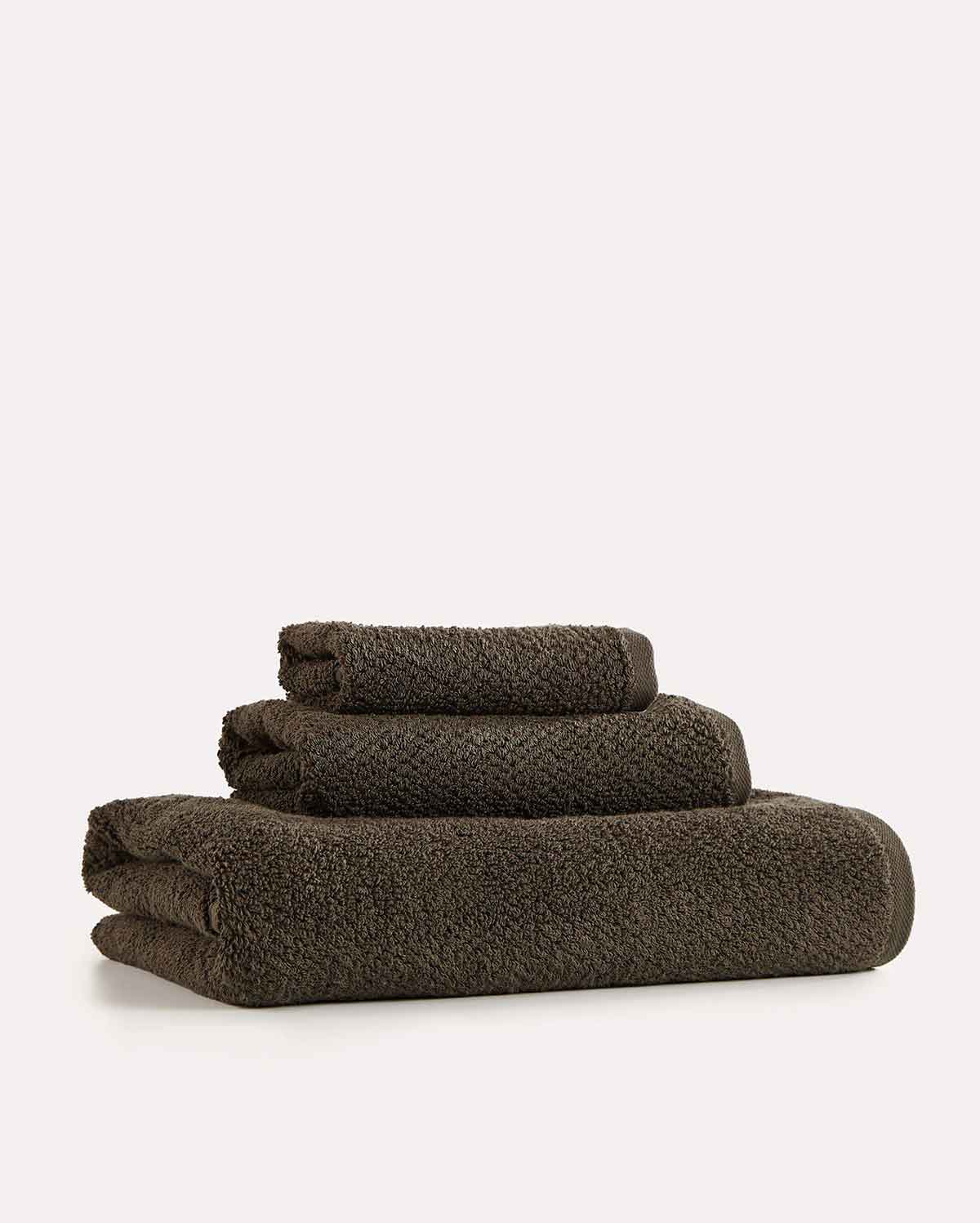 Cotton Willow Towel Set - Khaki (3 Towels)