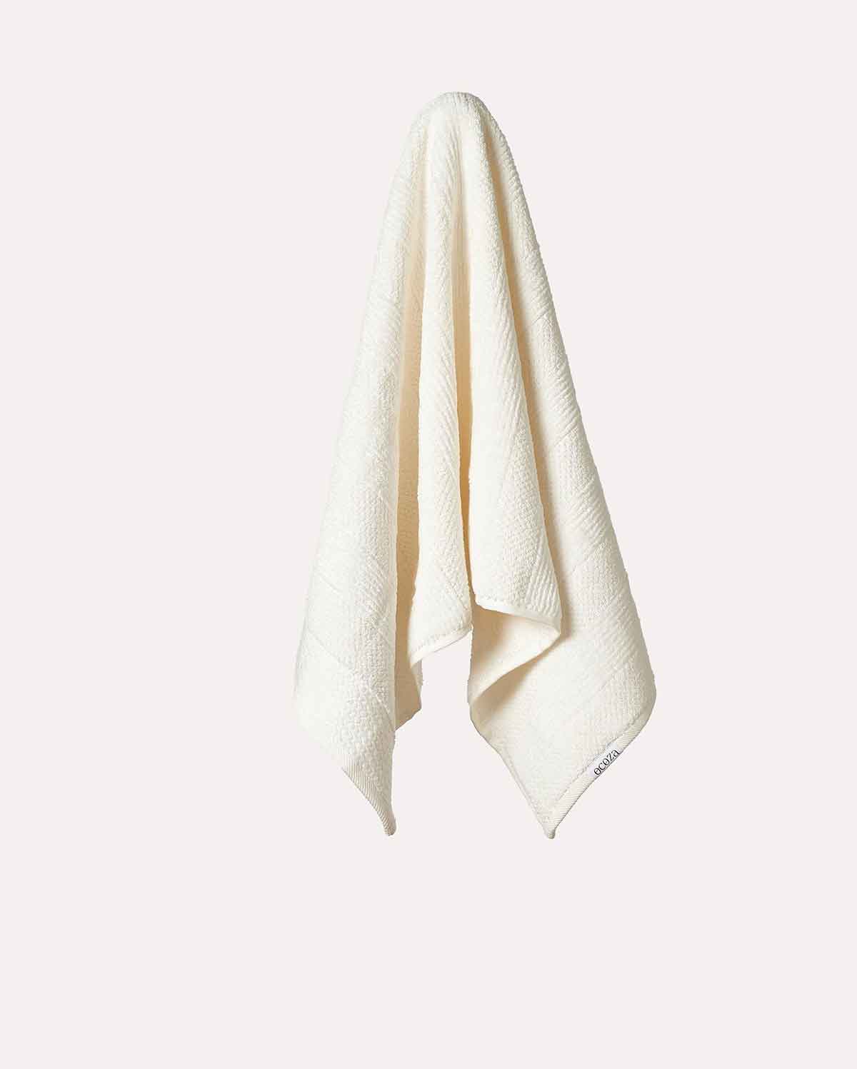 Cotton Velvet Towel Set - Cream (2 Towels)