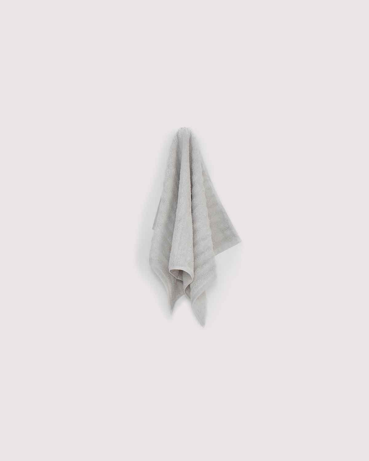 Ribbed Soft Cotton Towel Set - Grey (3 Towels)