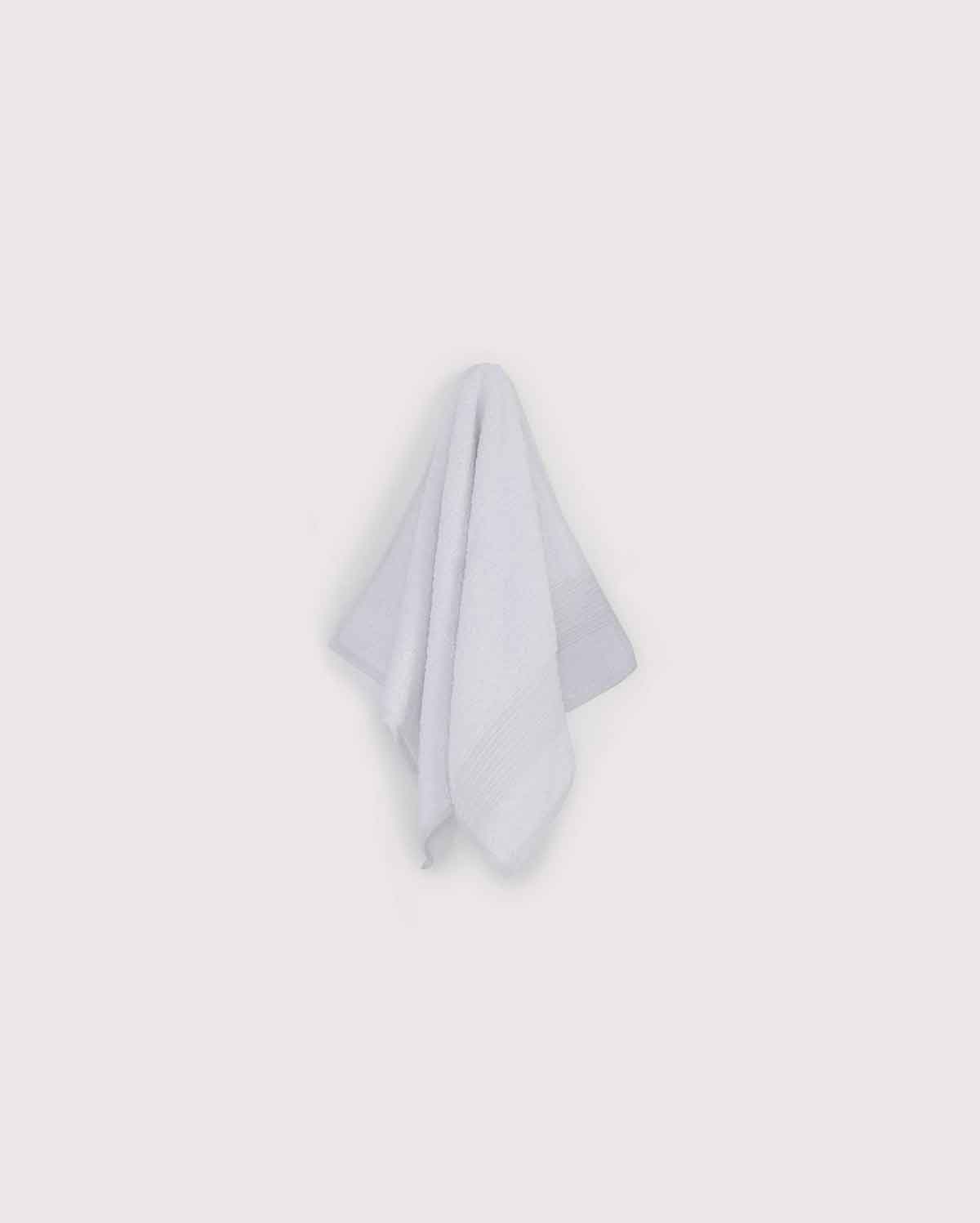 Cotton Plush Spa Towel Set - White (3 Towels)