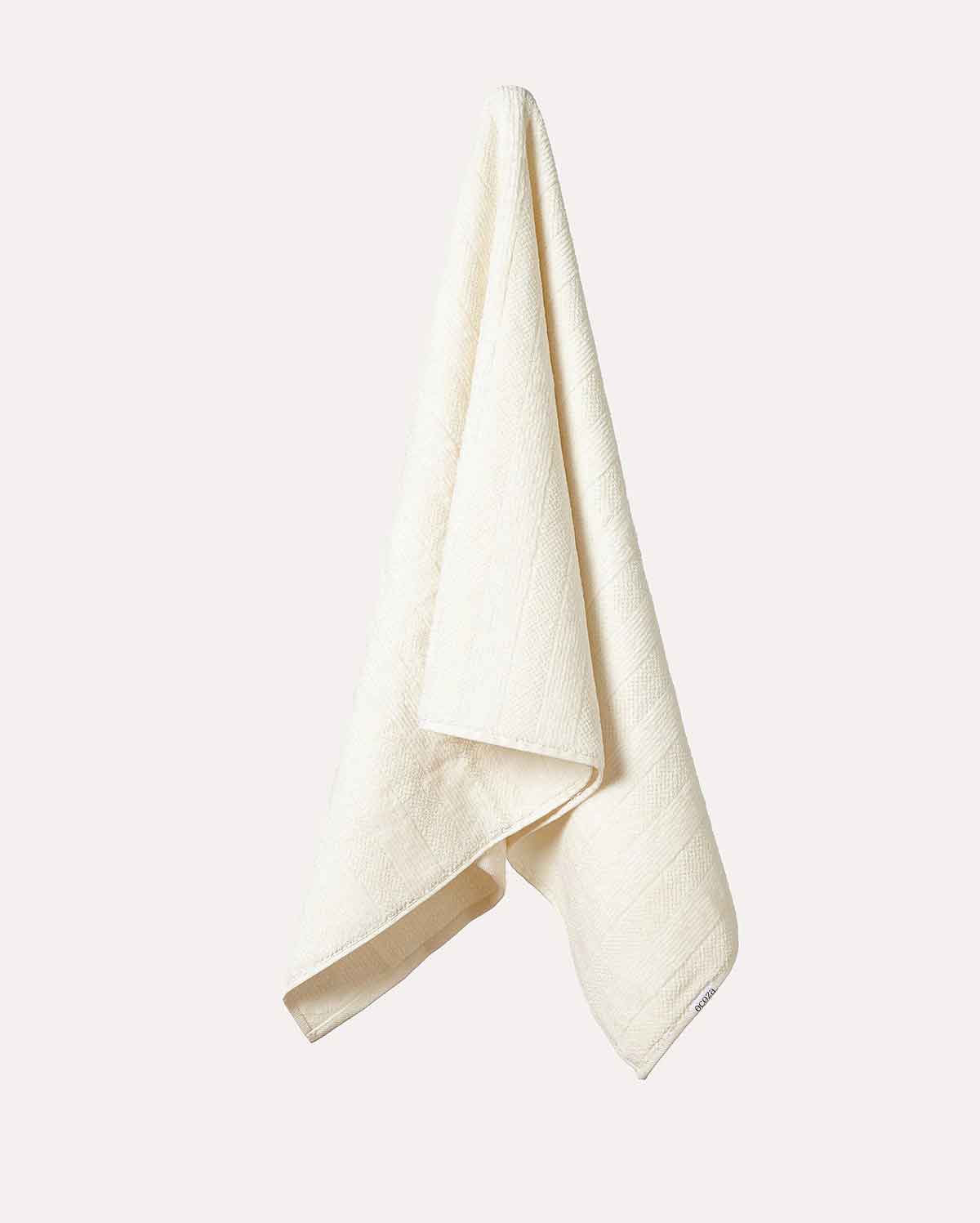 Cotton Velvet Towel Set - Cream (2 Towels)